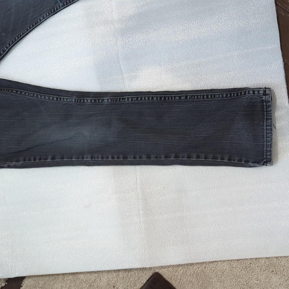 Levi's 511 Black Distressed Denim Jeans Boys Size 27x27 - Picture 6 of 14